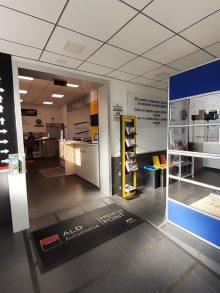 Il percorso di igienizzazione dei veicoli, in entrata ed uscita