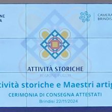 Premiazione Attività Storiche Puglia &#8211; Maestri Artigiani