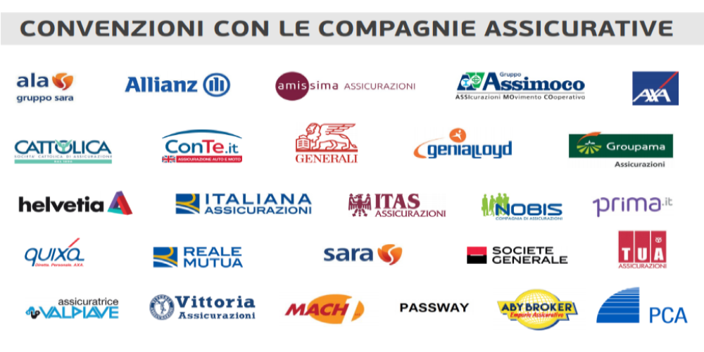 VETROCAR LE CONVENZIONI CON ASSICURAZIONI E FLOTTE